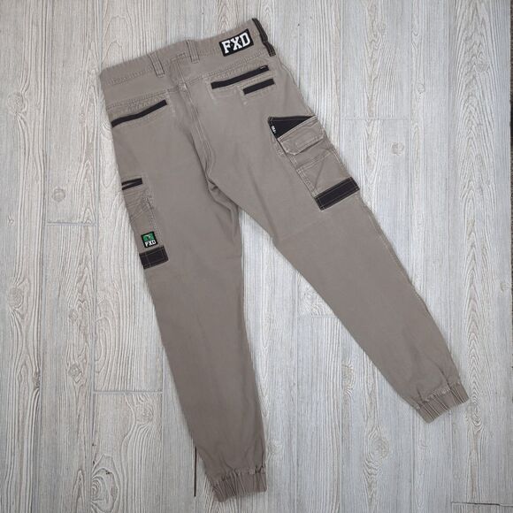 FXD Australia Men's Size 32 Style WP4 Tan Utility Jogger Pants Workwear Pockets - Picture 2 of 8